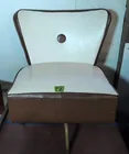  Preview image for Lot# 1581 - Mcm Swivel Chair. Brown & Cr 