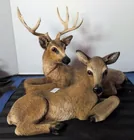  Preview image for Lot# 1606 - 2 Homco Deer Figurines. Up T 
