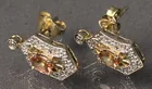  Preview image for Lot# 357 - 14k Gold Diamond Citrine Earr 