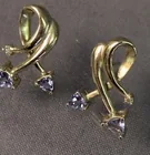  Preview image for Lot# 359 - 10k Gold Earrings Light Blue  