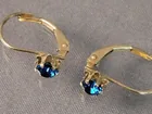  Preview image for Lot# 366 - 14k Gold Sapphire Earrings 0. 