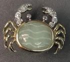  Preview image for Lot# 383 - 10k Gold Crab Jade Pendant 2. 