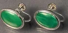  Preview image for Lot# 417a - 14k White Gold Jade Earrings 