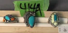  Preview image for Lot# 414a - 3 Signed Sterling Silver Nat 