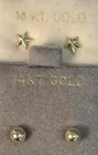  Preview image for Lot# 460 - 2 Pairs 14k Gold Earrings. St 