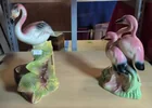  Preview image for Lot# 130 - 2 Mcm Flamingo Planters. Up T 