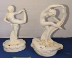  Preview image for Lot# 237 - 2 Art Deco Nude Woman Flower  