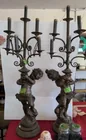  Preview image for Lot# 252 - Antique Spelter Cherub Candel 