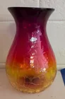  Preview image for Lot# 275a - Blenko Amberina Crackle Glas 