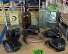  Preview image for Lot# 1037 - Bottles, Leather Pouches, Le 