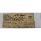  Preview image for 1861 Mechanics Bank 50 Cent Bank Note 