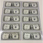  Preview image for (10) Us $1 Silver Certificates 