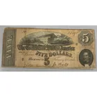  Preview image for 1864 Us Confederate $5 Note 