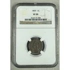  Preview image for 1859 Us Indian Cent Ngc Graded Vf20 