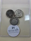  Preview image for Lot# 31 - 3 Pcs Silver 3 Cents 