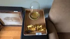  Preview image for Lot# 49 - Gold Tone Ceramic Horse Booken 