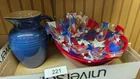  Preview image for Lot# 221 - Le Creuset Blue Pitcher + Red 