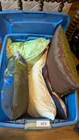  Preview image for Lot# 472 - Tote w/ Lid + Throw Pillows 