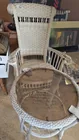  Preview image for Lot# 885 - Vintage White Wicker Rocker + 