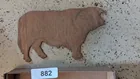  Preview image for Lot# 882 - Thin Wood Bull Cut Out 