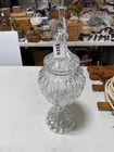  Preview image for Lot# 355 - Tall glass jar with lid 
