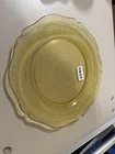  Preview image for Lot# 845 - Yellow depression glass plate 