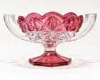  Preview image for VINTAGE CUT-GLASS FOOTED COMPOTE BOWL 
