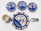  Preview image for 6-VINTAGE DELFT BLUE MINIATURE PORCELAIN 