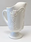  Preview image for WHITE GRAPE RELIEF FOOTED PITCHER WITH 