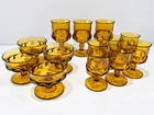  Preview image for AMBER GLASS GOBLETS & FOOTED DESSERT 
