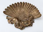  Preview image for Antique Continental Bronze Figural Card 