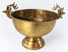  Preview image for Indian Brass Pedestal Centerpiece Bowl 