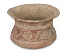  Preview image for A Hohokam red on white pottery jar 