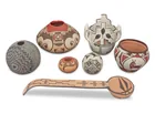  Preview image for Seven Pueblo pottery items 