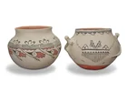  Preview image for Two Pueblo polychrome pottery jars 