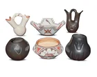  Preview image for Six Pueblo pottery vessels 
