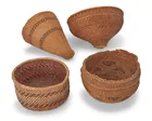  Preview image for Four Western polychrome twined baskets 