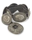  Preview image for A Southwest sterling silver concha belt 