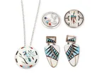  Preview image for Four Southwest sterling silver and stone 