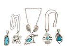  Preview image for Five Southwest sterling silver pendants 