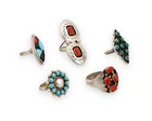  Preview image for Five Southwest sterling silver and set 