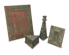  Preview image for Four Tiffany Studios style bronze and 