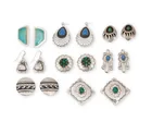 Preview image for Eight pairs of Southwest silver and set 