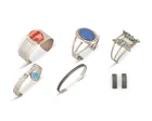  Preview image for Six Southwest-style silver jewelry items 