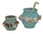  Preview image for Two Zuni Pueblo turquoise encrusted 