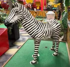  Preview image for Lot# 224 - Large Fiberglass Zebra Statue 