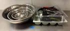  Preview image for Lot# 355a - 4 Stainless Steel Bowls & Ki 
