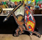 Preview image for Lot# 335a - Monkey with Spear & Shield F 