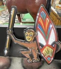  Preview image for Lot# 346a - Monkey with Shield & Spear F 