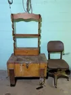  Preview image for Lot# 141 - Wood Shelf, Painted Trunk, an 